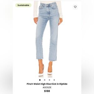 Agolde Pinch Waist High Rise Kick